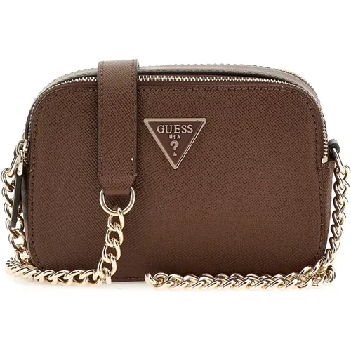 Braune Schultertasche Handtasche - Guess - Modalova