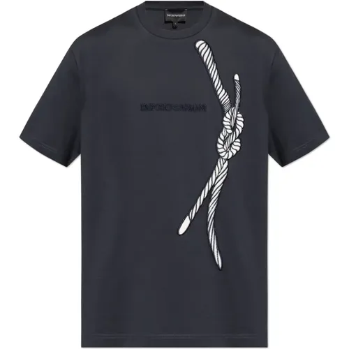 T-Shirt aus der Kollektion , Herren, Größe: L - Emporio Armani - Modalova