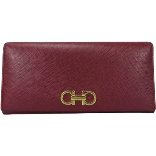 Pre-owned Leather wallets , female, Sizes: ONE SIZE - Salvatore Ferragamo Pre-owned - Modalova