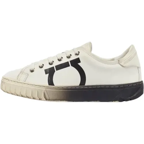 Pre-owned Leather sneakers , female, Sizes: 3 UK - Salvatore Ferragamo Pre-owned - Modalova