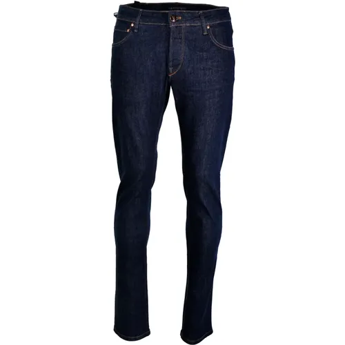 Slim-fit Jeans , male, Sizes: W37 - Hand Picked - Modalova