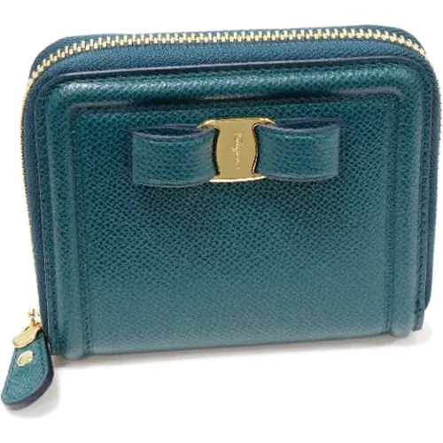 Pre-owned Wallets, female, , Size: ONE SIZE Pre-owned Leather wallets - Salvatore Ferragamo Pre-owned - Modalova