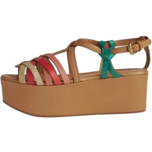 Platform Wedge Sandals , female, Sizes: 7 UK, 8 UK, 3 UK, 6 UK - See by Chloé - Modalova