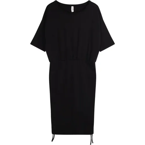 Cotton Fitted Dress with Side Laces , female, Sizes: M, XS, 2XS, S - 10Days - Modalova