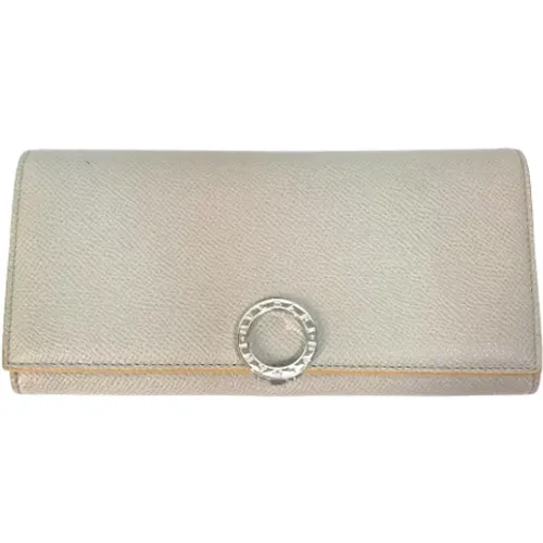 Pre-owned Wallets, female, , Size: ONE SIZE Pre-owned Leather wallets - Bvlgari Vintage - Modalova