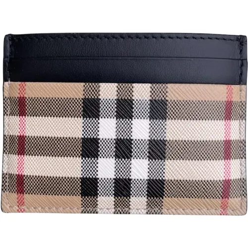 Leder Kartenhalter Geldbörse , unisex, Größe: ONE Size - Burberry - Modalova