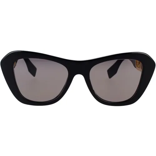 Glamouröse geometrische Sonnenbrille mit -Motiv , Damen, Größe: 52 MM - Fendi - Modalova