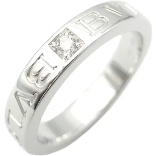 Pre-owned Jewellery, female, , Size: ONE SIZE Pre-owned White Gold rings - Bvlgari Vintage - Modalova