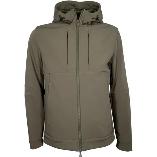 Light Jackets, male, , Size: M Versatile Softshell Jacket Military Style - PAUL & SHARK - Modalova