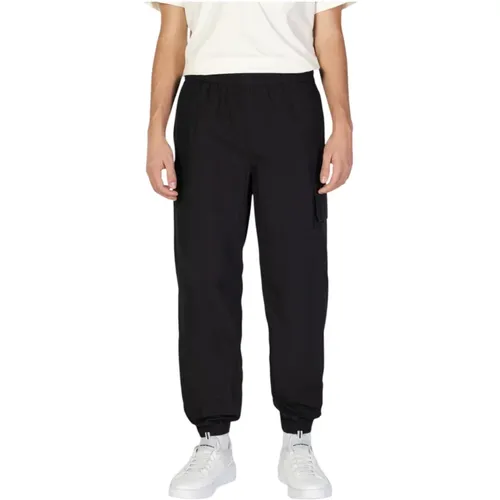 Sweatpants, male, , Size: M Cotton Mens Pants Fall/Winter Collection - Calvin Klein Jeans - Modalova