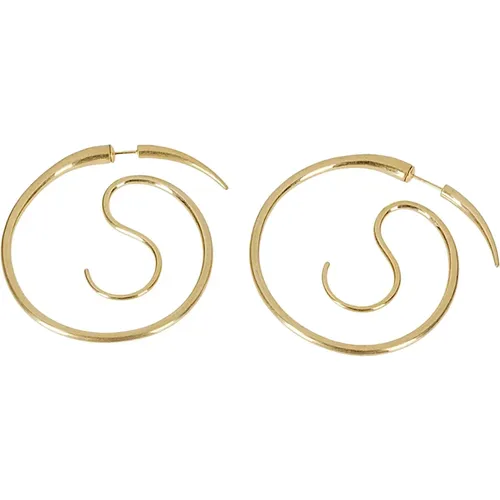 Earrings, female, , Size: ONE SIZE Upside Down Hoop Earrings - Panconesi - Modalova