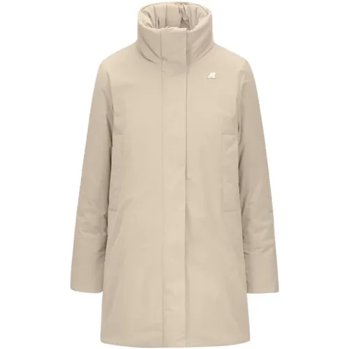 Graue Jacke , Damen, Größe: XS - K-way - Modalova