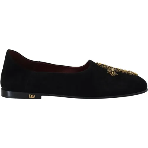 Loafers , Herren, Größe: 40 1/2 EU - Dolce & Gabbana - Modalova