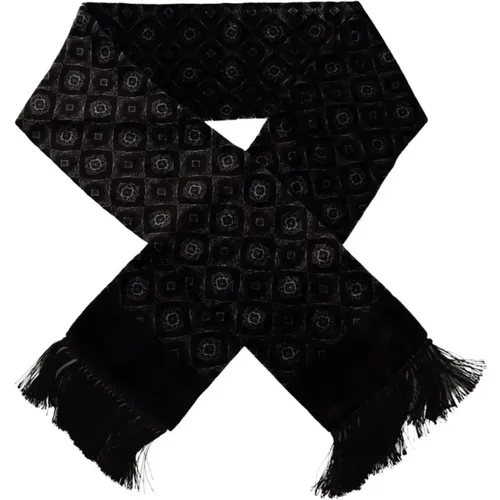 Winter Scarves, male, , Size: ONE SIZE Mens Scarf Wrap - Dolce & Gabbana - Modalova