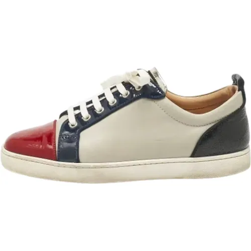 Pre-owned Leather sneakers , male, Sizes: 8 1/2 UK - Christian Louboutin Pre-owned - Modalova