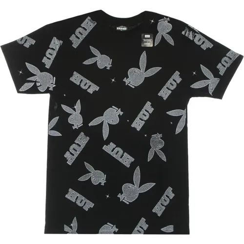 T-Shirts, male, , Size: L Pattern Tee X Playboy T-Shirt - HUF - Modalova