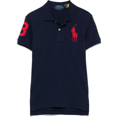 Polo Shirts, male, , Size: S Cotton Polo Shirt with Pony - Polo Ralph Lauren - Modalova