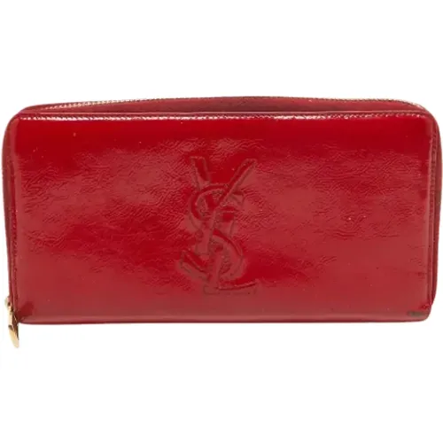 Pre-owned Wallets, female, , Size: ONE SIZE Pre-owned Leather wallets - Yves Saint Laurent Vintage - Modalova