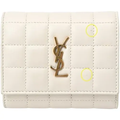 Pre-owned Leather wallets , female, Sizes: ONE SIZE - Yves Saint Laurent Vintage - Modalova