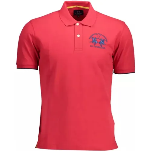 Cotton Polo Shirt with Embroidery , male, Sizes: M, S, XL, 2XL, 3XL, L - LA MARTINA - Modalova