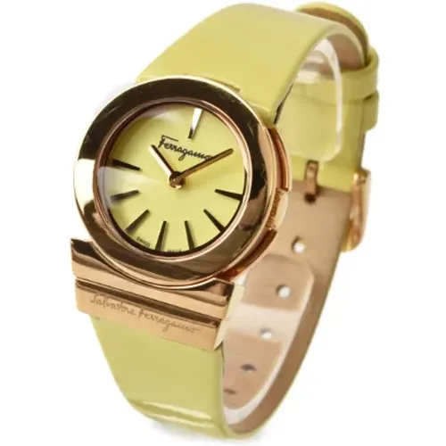 Pre-owned Watches, female, , Size: ONE SIZE Pre-owned Metal watches - Salvatore Ferragamo Pre-owned - Modalova