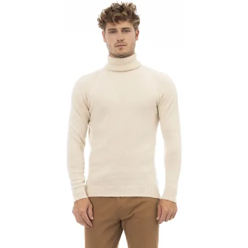 Turtlenecks, male, , Size: L Sweater - Long Sleeve - Turtleneck - Alpha Studio - Modalova