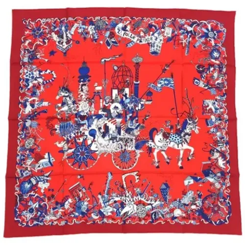 Pre-owned Silk scarves , female, Sizes: ONE SIZE - Hermès Vintage - Modalova