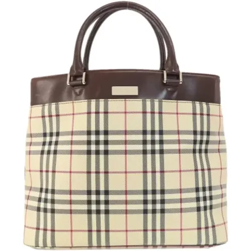 Pre-owned Tote Bags, female, , Size: ONE SIZE Pre-owned Canvas handbags - Burberry Vintage - Modalova