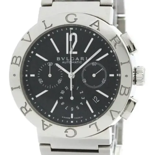 Pre-owned Watches, male, , Size: ONE SIZE Pre-owned Stainless Steel watches - Bvlgari Vintage - Modalova