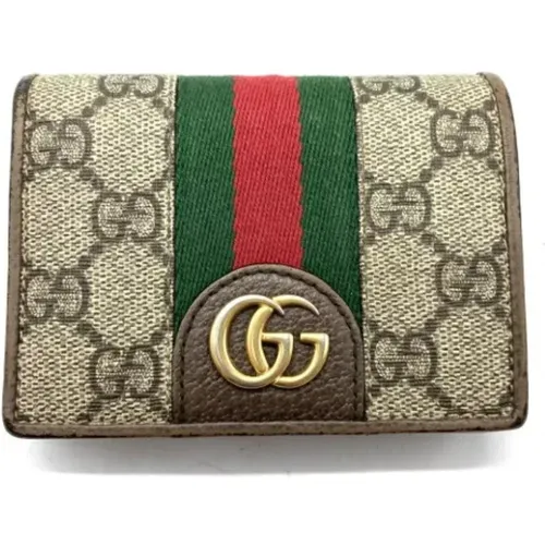 Pre-owned Wallets, female, , Size: ONE SIZE Pre-owned Canvas wallets - Gucci Vintage - Modalova