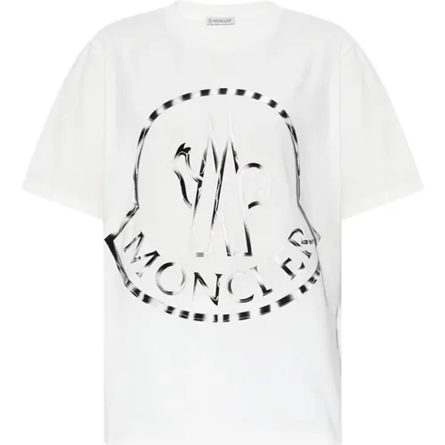 Logo T-Shirt , female, Sizes: M, S, L, XS - Moncler - Modalova