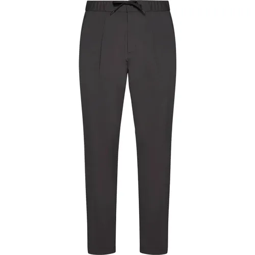 Textured Trousers with Pleat Detailing , male, Sizes: XL, L, M - Herno - Modalova