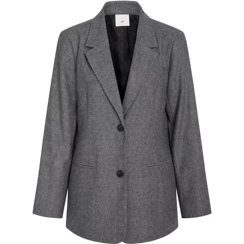 Modern Oversized Blazer Storm Grey , female, Sizes: 2XL - Heartmade - Modalova