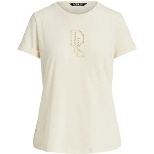 Kurzarm T-Shirt , Damen, Größe: S - Ralph Lauren - Modalova