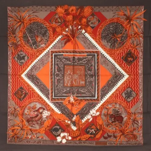 Pre-owned Scarves, female, , Size: ONE SIZE Pre-owned Silk scarves - Hermès Vintage - Modalova