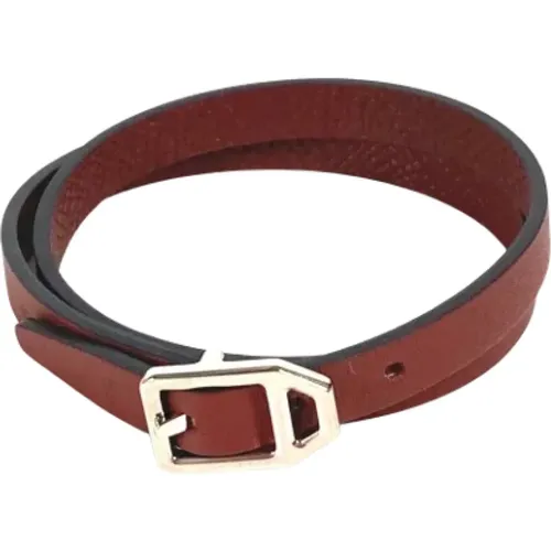 Pre-owned Jewellery, female, , Size: ONE SIZE Pre-owned Leather bracelets - Hermès Vintage - Modalova