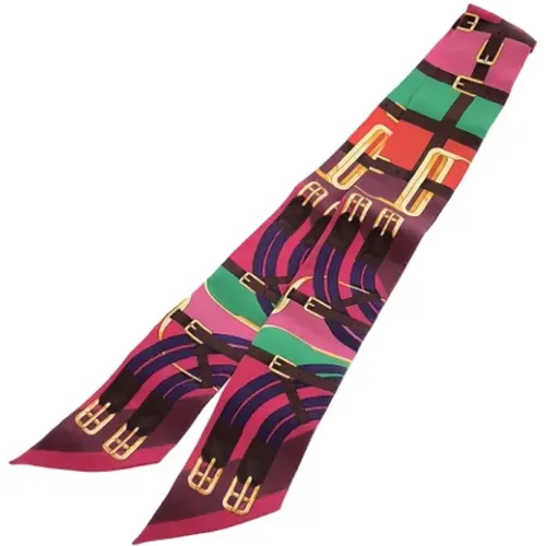 Pre-owned Scarves, female, , Size: ONE SIZE Pre-owned Silk scarves - Hermès Vintage - Modalova