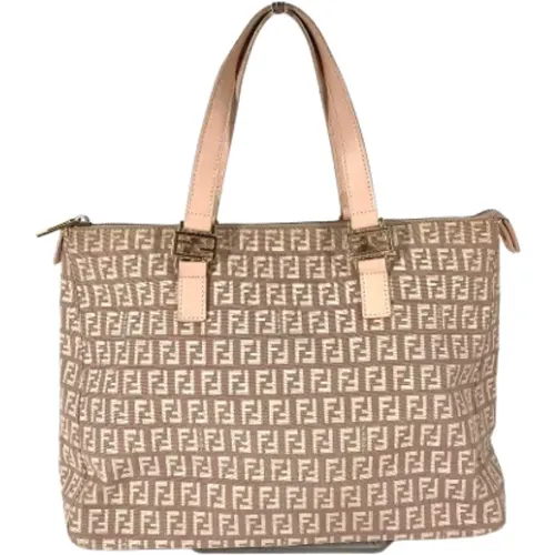 Pre-owned Tote Bags, female, , Size: ONE SIZE Pre-owned Canvas fendi-bags - Fendi Vintage - Modalova