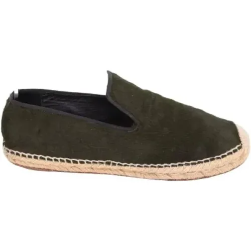 Pre-owned Flats, female, , Size: 9 US Pre-owned Leather espadrilles - Celine Vintage - Modalova