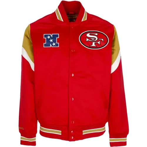 Bomber Jackets, male, , Size: L NFL San Francisco 49ers Bomber Jacket - Mitchell & Ness - Modalova