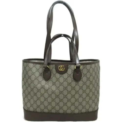 Pre-owned Tote Bags, female, , Size: ONE SIZE Pre-owned Canvas gucci-bags - Gucci Vintage - Modalova