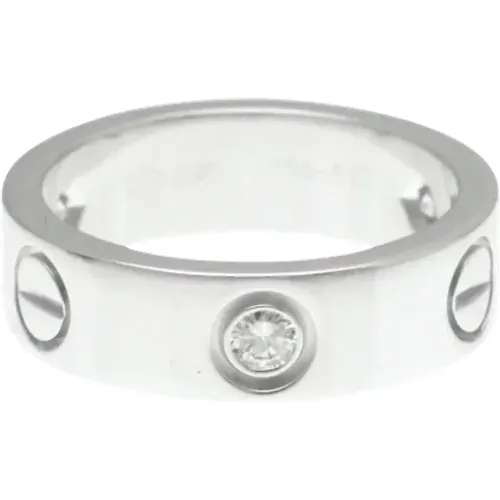 Pre-owned White Gold rings , female, Sizes: ONE SIZE - Cartier Vintage - Modalova