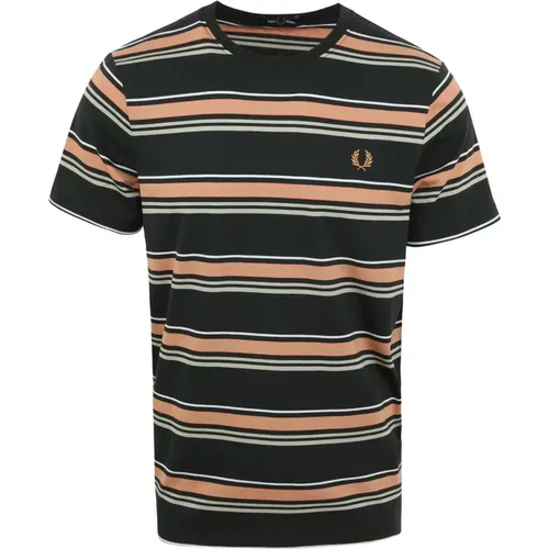 Striped Modern-Fit T-Shirt , male, Sizes: XL - Fred Perry - Modalova