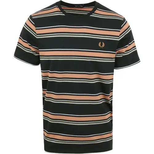 T-Shirts, male, , Size: XL Striped Modern-Fit T-Shirt - Fred Perry - Modalova