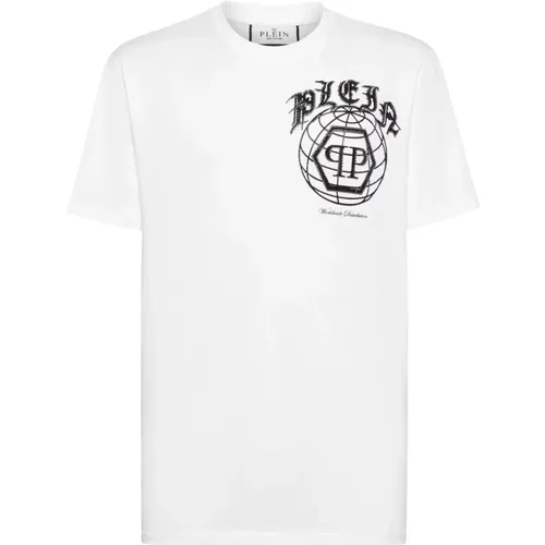 T-Shirts, male, , Size: S Logo T-shirt and Polo - Philipp Plein - Modalova