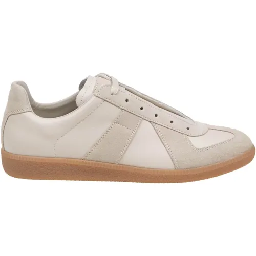 Leather and Suede Sneakers , male, Sizes: 7 UK, 10 UK, 8 UK, 8 1/2 UK - Maison Margiela - Modalova