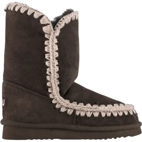 Leather Boots , female, Sizes: 3 UK - Mou - Modalova
