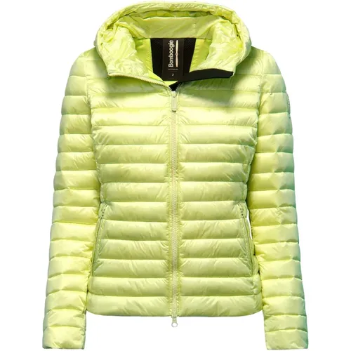 Bright Nylon Hooded Jacket with Synthetic Padding , female, Sizes: S, L, M, XS, 2XL, XL - BomBoogie - Modalova