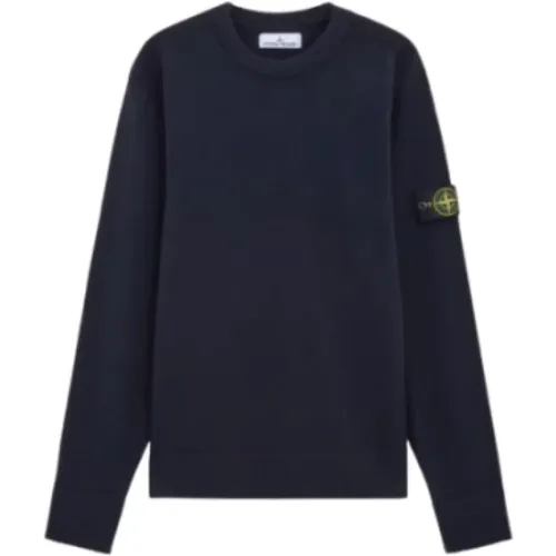 Stretch Wool Crewneck Sweatshirt , male, Sizes: L, S - Stone Island - Modalova