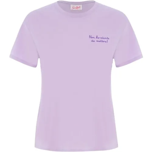 EMB T-Shirt , female, Sizes: XS, M, S - MC2 Saint Barth - Modalova